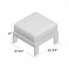 Telescope Casual St. Catherine Marine Grade Polymer Deep Cushion Ottoman - Telescope Casual St. Catherine Marine Grade Polymer Deep Cushion Ottoman