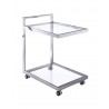 Sandra Side Table/Bar Cart - Angle