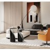 Whiteline Modern Living Willie Side Table In Black Powder-Coated Metal - Lifestyle