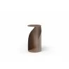 Whiteline Modern Living Willie Side Table In Gold Powder-Coated Metal - Side - Whiteline Modern Living Willie Side Table In Gold Powder-Coated Metal - Side