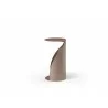 Whiteline Modern Living Willie Side Table In Gold Powder-Coated Metal - Front - Whiteline Modern Living Willie Side Table In Gold Powder-Coated Metal - Front