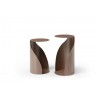Whiteline Modern Living Willie Side Table In Gold Powder-Coated Metal - Small and Large