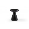 Whiteline Modern Living Ayla Side Table In Black Metal Structure - Front