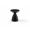 Whiteline Modern Living Ayla Side Table In Black Metal Structure - Front - Whiteline Modern Living Ayla Side Table In Black Metal Structure - Front