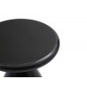 Whiteline Modern Living Ayla Side Table In Black Metal Structure - Tabletop Angle
