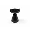Whiteline Modern Living Ayla Side Table In Black Metal Structure - Top Angled