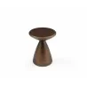 Whiteline Modern Living Ayla Side Table In Brushed Bronze Structure - Top Angled - Whiteline Modern Living Ayla Side Table In Brushed Bronze Structure - Top Angled