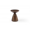 Whiteline Modern Living Ayla Side Table In Brushed Bronze Structure - Front