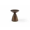 Whiteline Modern Living Ayla Side Table In Brushed Bronze Structure - Front - Whiteline Modern Living Ayla Side Table In Brushed Bronze Structure - Front