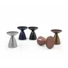 Whiteline Modern Living Ayla Side Table In Navy Blue Metal Structure - Color Variations - Whiteline Modern Living Ayla Side Table In Navy Blue Metal Structure - Color Variations