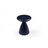 Whiteline Modern Living Ayla Side Table In Navy Blue Metal Structure - Top Angled