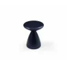 Whiteline Modern Living Ayla Side Table In Navy Blue Metal Structure - Top Angled - Whiteline Modern Living Ayla Side Table In Navy Blue Metal Structure - Top Angled