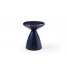 Whiteline Modern Living Ayla Side Table In Navy Blue Metal Structure - Front