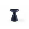 Whiteline Modern Living Ayla Side Table In Navy Blue Metal Structure - Front - Whiteline Modern Living Ayla Side Table In Navy Blue Metal Structure - Front
