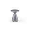 Whiteline Modern Living Ayla Side Table In Brushed Silver Structure - Front
