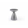 Whiteline Modern Living Ayla Side Table In Brushed Silver Structure - Front - Whiteline Modern Living Ayla Side Table In Brushed Silver Structure - Front