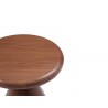 Whiteline Modern Living Ayla Side Table In Walnut Veneer Structure - Tabletop Detail