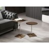 Whiteline Modern Living Karley Side Table In Bronze Brushed Metal - Lifestyle