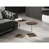 Whiteline Modern Living Karley Side Table In Bronze Brushed Metal - Lifestyle - Whiteline Modern Living Karley Side Table In Bronze Brushed Metal - Lifestyle