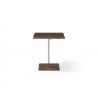 Whiteline Modern Living Karley Side Table In Bronze Brushed Metal - Front Unextended