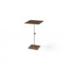 Whiteline Modern Living Karley Side Table In Bronze Brushed Metal - Angled