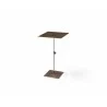 Whiteline Modern Living Karley Side Table In Bronze Brushed Metal - Angled - Whiteline Modern Living Karley Side Table In Bronze Brushed Metal - Angled