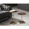 Whiteline Modern Living Marley Side Table In Bronze Brushed Metal  - Lifestyl - Whiteline Modern Living Marley Side Table In Bronze Brushed Metal  - Lifestyl