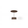 Whiteline Modern Living Marley Side Table In Bronze Brushed Metal  - Front and Unextended