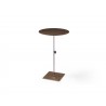 Whiteline Modern Living Marley Side Table In Bronze Brushed Metal  - Front and Extended