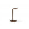 Whiteline Modern Living Nala Large Side Tables in Bronze Metal Top and Base - Front