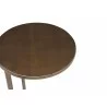 Whiteline Modern Living Nala Large Side Tables in Bronze Metal Top and Base - Tabletop Details - Whiteline Modern Living Nala Large Side Tables in Bronze Metal Top and Base - Tabletop Details