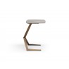Whiteline Modern Living Katy Side Table With 12mm Grey Ceramic Top In Bronze Brushed Metal Base - Side