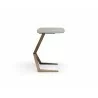 Whiteline Modern Living Katy Side Table With 12mm Grey Ceramic Top In Bronze Brushed Metal Base - Side - Whiteline Modern Living Katy Side Table With 12mm Grey Ceramic Top In Bronze Brushed Metal Base - Side