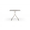 Whiteline Modern Living Katy Side Table With 12mm Grey Ceramic Top In Bronze Brushed Metal Base - Front