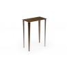 Whiteline Modern Living Nia Large Nest Side Table In Metal Top - Angled View