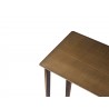 Whiteline Modern Living Nia Nest Side Table In Metal Top - Edge Top Angled