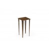 Whiteline Modern Living Nia Small Nest Side Table In Metal Top - Angled