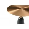 Whiteline Modern Living Zora Side Table In Brushed Stainless-Top - Tabletop Detail - Whiteline Modern Living Zora Side Table In Brushed Stainless-Top - Tabletop Detail