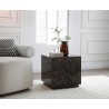 Iris Side Table in Dark Emperador-Lifestyle 1