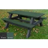 Polly Products Standard Picnic Table ADA Compliant 2 ends  - Polly Products Standard Picnic Table ADA Compliant 2 ends 