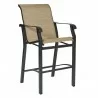 Woodard Cortland Sling Stationary Bar Stool - Angled - Woodard Cortland Sling Stationary Bar Stool - Angled