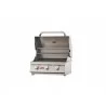Bull BBQ 24" Steer Drop In Grill LP/NG - 3 Burner - Opened Angled View - Bull BBQ 24" Steer Drop In Grill LP/NG - 3 Burner - Opened Angled View