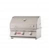 Bull BBQ 24" Steer Drop In Grill LP/NG - 3 Burner - Closed Angled View