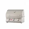 Bull BBQ 24" Steer Drop In Grill LP/NG - 3 Burner - Closed Angled View - Bull BBQ 24" Steer Drop In Grill LP/NG - 3 Burner - Closed Angled View