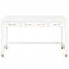 Essentials For Living Stella Desk in Matte White - Front