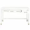 Essentials For Living Stella Desk in Matte White - Front with Opened Drawers - Essentials For Living Stella Desk in Matte White - Front with Opened Drawers