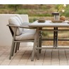 Cane-Line Sticks Dining Table Base Corner View