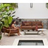 Cane-Line Sticks Lounge Chair Teak Umber brown Long View