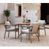 Cane-Line Sticks Armchair with Round Table Set