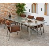Cane-Line Sticks Dining Table Base Side Angle View